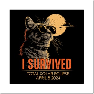 I Survived Solar Eclipse April 08, 2024 Posters and Art